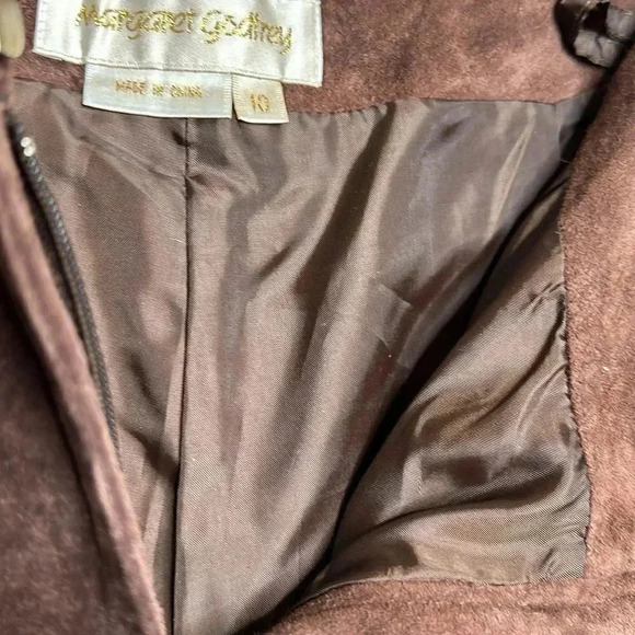 Margaret Godfrey Brown Genuine Leather Pants - Picture 14 of 14
